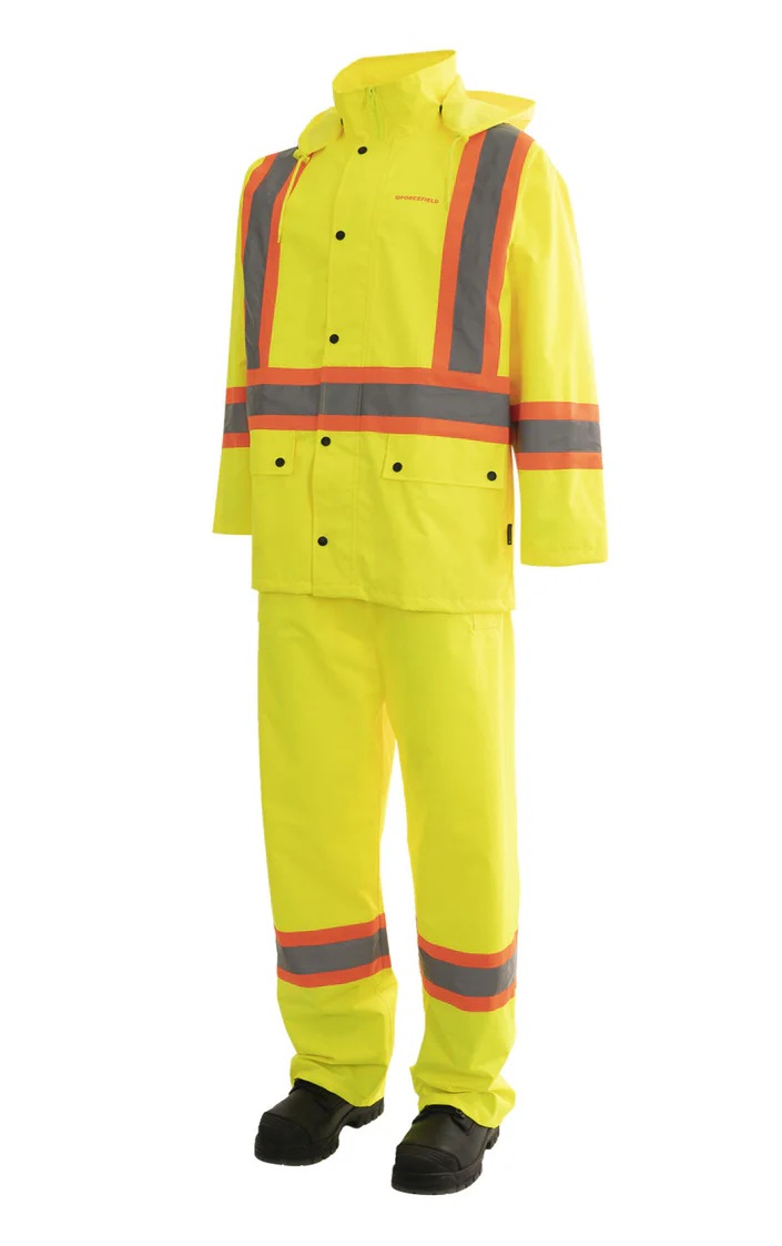 3 Piece Rain Suit Lime - M